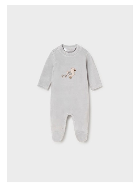 MAYORAL NEWBORN  BAWEŁNIANE ŚPIOCHY NIEMOWLĘCE SZARE W KACZUSZKI   2763/72