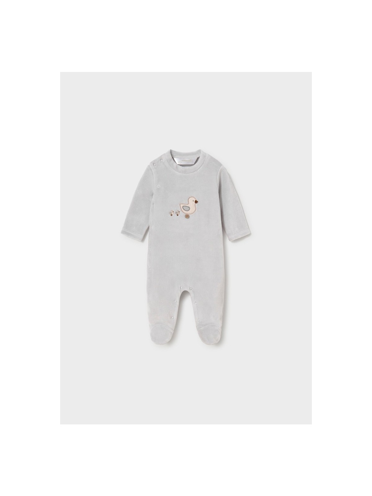 MAYORAL NEWBORN  BAWEŁNIANE ŚPIOCHY NIEMOWLĘCE SZARE W KACZUSZKI   2763/72