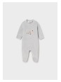 MAYORAL NEWBORN  BAWEŁNIANE ŚPIOCHY NIEMOWLĘCE SZARE W KACZUSZKI   2763/72