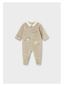 MAYORAL NEWBORN AKSAMITNY PAJACYK NIEMOWLĘCY W PASKI  TRAKTORKAMI 2786/83