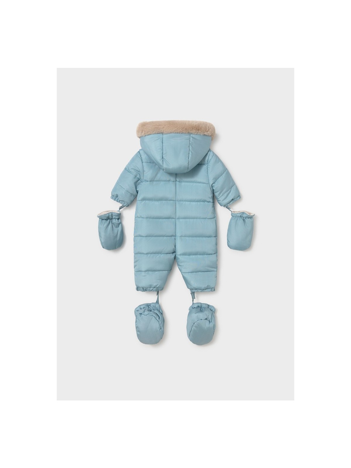 MAYORAL NEWBORN PIKOWANY KOMBINEZON Z MISIEM DLA NOWORODKA BŁĘKIT 2602/83
