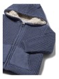 MAYORAL BLUZA DZIANOWA Z KAPTUREM OCIEPLANA  NIEBIESKA 2350/75