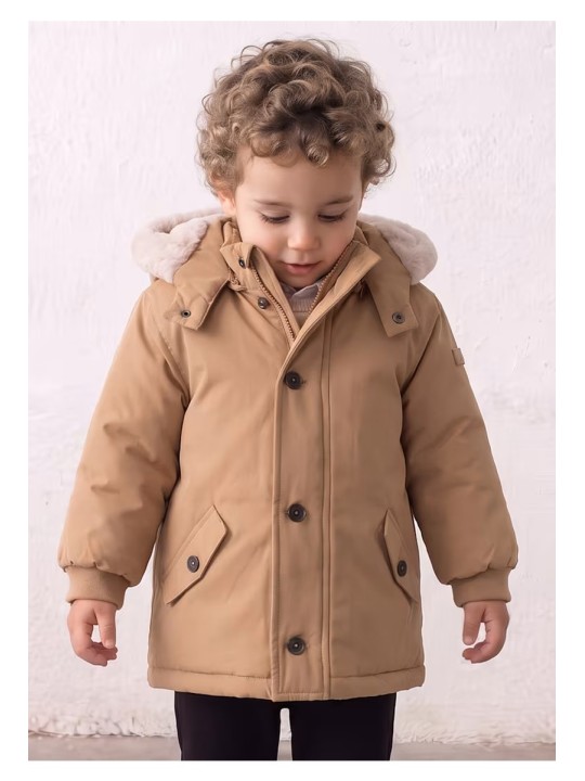 MAYORAL KURTKA ZIMOWA DZIECIĘCA PARKA BEŻ / KARMEL 2425/32