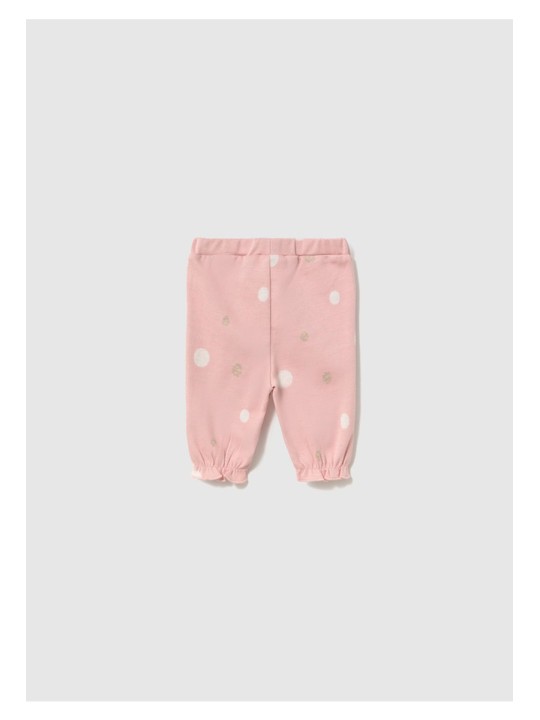 MAYORAL NEWBORN RÓŻÓWY DRES NIEMOWLĘCY 3 - CZĘŚCIOWY W GROSZKI Z KRÓŁLIKIEM 2756/20