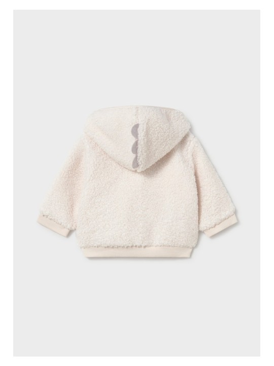 MAYORAL NEWBORN ROZPINANA BLUZA NIEMOWLĘCA Z FUTERKIEM I KAPTUREM 2404/28
