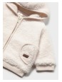 MAYORAL NEWBORN ROZPINANA BLUZA NIEMOWLĘCA Z FUTERKIEM I KAPTUREM 2404/28