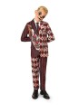OPPOSUITS SUITMEISTER KOLOROWY GARNITUR DLA CHŁOPCA WE WZÓR HALLOWEEN  KLAUN MARYNARKA , SPODNIE PLUS KRAWAT OBBO-1026
