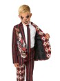 OPPOSUITS SUITMEISTER KOLOROWY GARNITUR DLA CHŁOPCA WE WZÓR HALLOWEEN  KLAUN MARYNARKA , SPODNIE PLUS KRAWAT OBBO-1026