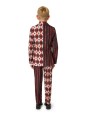OPPOSUITS SUITMEISTER KOLOROWY GARNITUR DLA CHŁOPCA WE WZÓR HALLOWEEN  KLAUN MARYNARKA , SPODNIE PLUS KRAWAT OBBO-1026