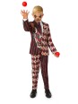 OPPOSUITS SUITMEISTER KOLOROWY GARNITUR DLA CHŁOPCA WE WZÓR HALLOWEEN  KLAUN MARYNARKA , SPODNIE PLUS KRAWAT OBBO-1026