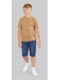 CALVIN KLEIN JEANS CHŁOPIĘCY T-SHIRT  BASIC -KARMEL  CK152