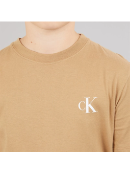 CALVIN KLEIN JEANS CHŁOPIĘCY T-SHIRT  BASIC -KARMEL  CK152