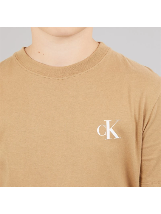 CALVIN KLEIN JEANS CHŁOPIĘCY T-SHIRT  BASIC -KARMEL  CK152