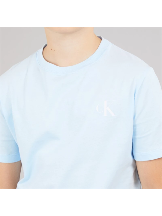 CALVIN KLEIN JEANS CHŁOPIĘCY T-SHIRT  BASIC - BŁĘKIT CK152