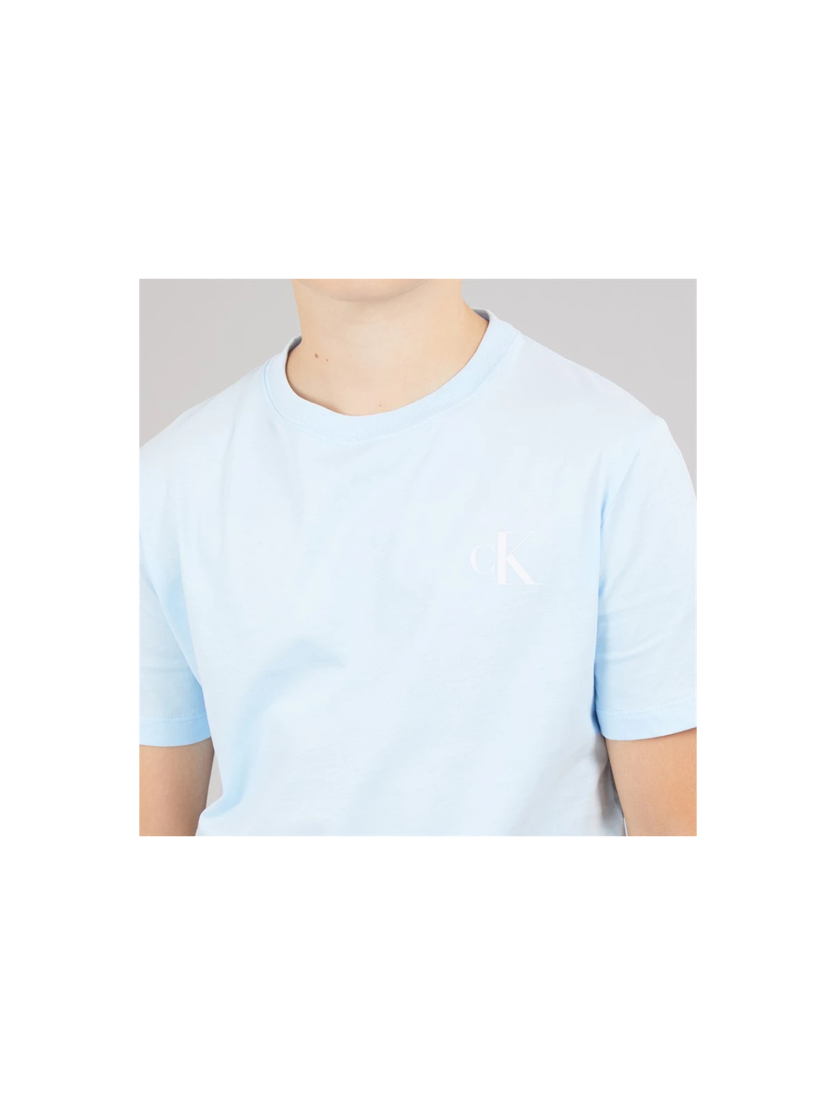 CALVIN KLEIN JEANS CHŁOPIĘCY T-SHIRT  BASIC - BŁĘKIT CK152