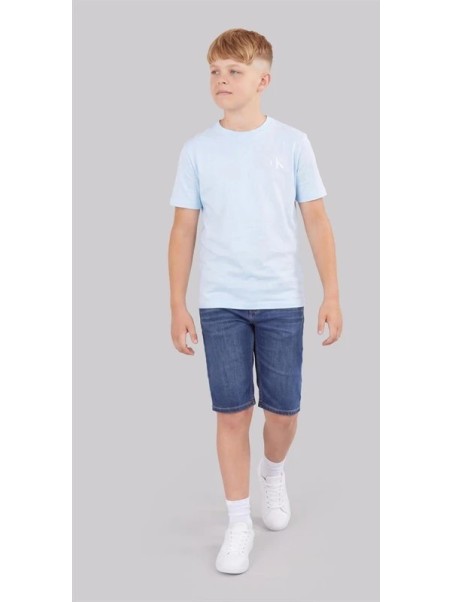CALVIN KLEIN JEANS CHŁOPIĘCY T-SHIRT  BASIC - BŁĘKIT CK152