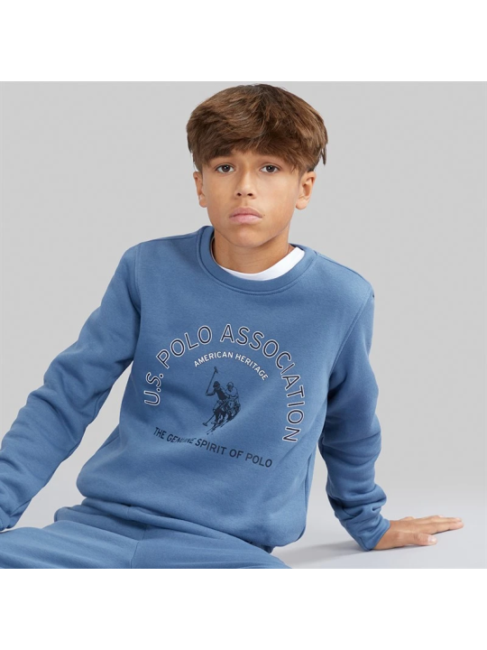 U.S.POLO ASSN  CHŁOPIĘCY DRES SPORTOWY DLA CHŁOPCA  NIEBIESKI USP4581