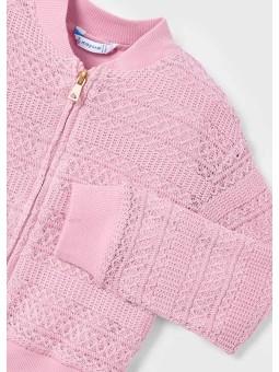 MAYORAL BLUZA ROZPINANA SZYDEŁKOWA RÓŻ 3409 /23