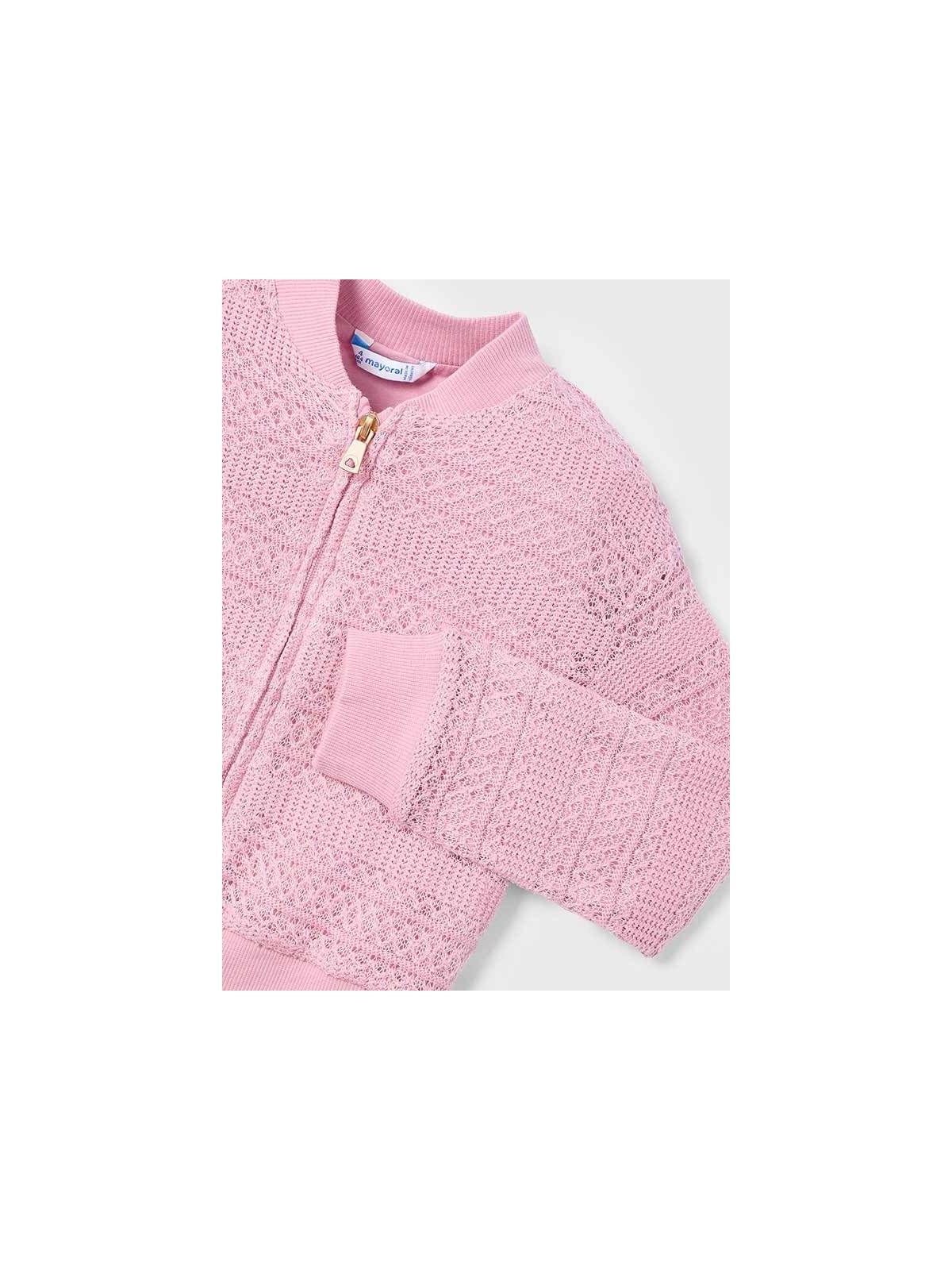 MAYORAL BLUZA ROZPINANA SZYDEŁKOWA RÓŻ 3409 /23