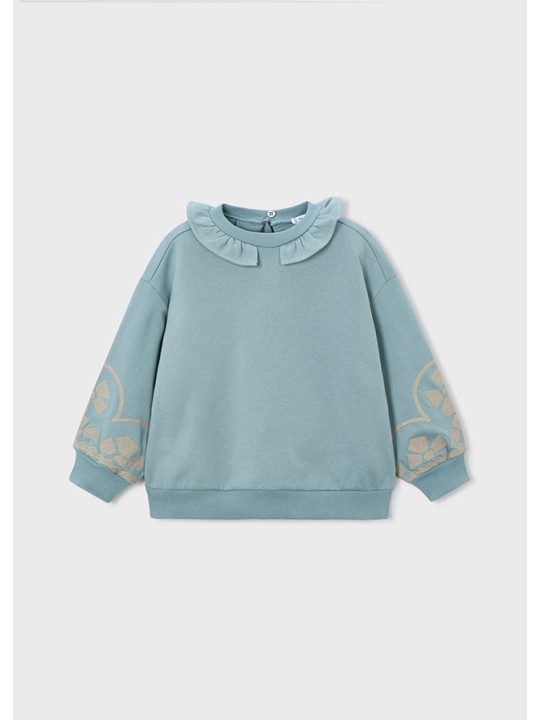 MAYORAL BLUZA DLA DZIEWCZYNKI HAFTY MORSKI NIEBIESKI   4433 /31