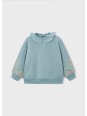 MAYORAL BLUZA DLA DZIEWCZYNKI HAFTY MORSKI NIEBIESKI   4433 /31