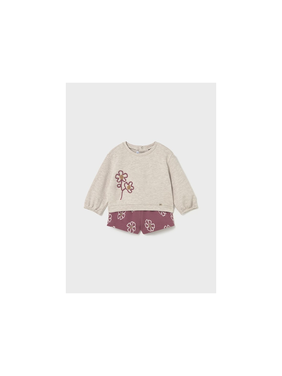 MAYORAL KOMPLET BLUZA SPODENKI KWIATY  2262/49