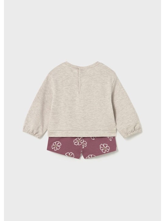 MAYORAL KOMPLET BLUZA SPODENKI KWIATY  2262/49