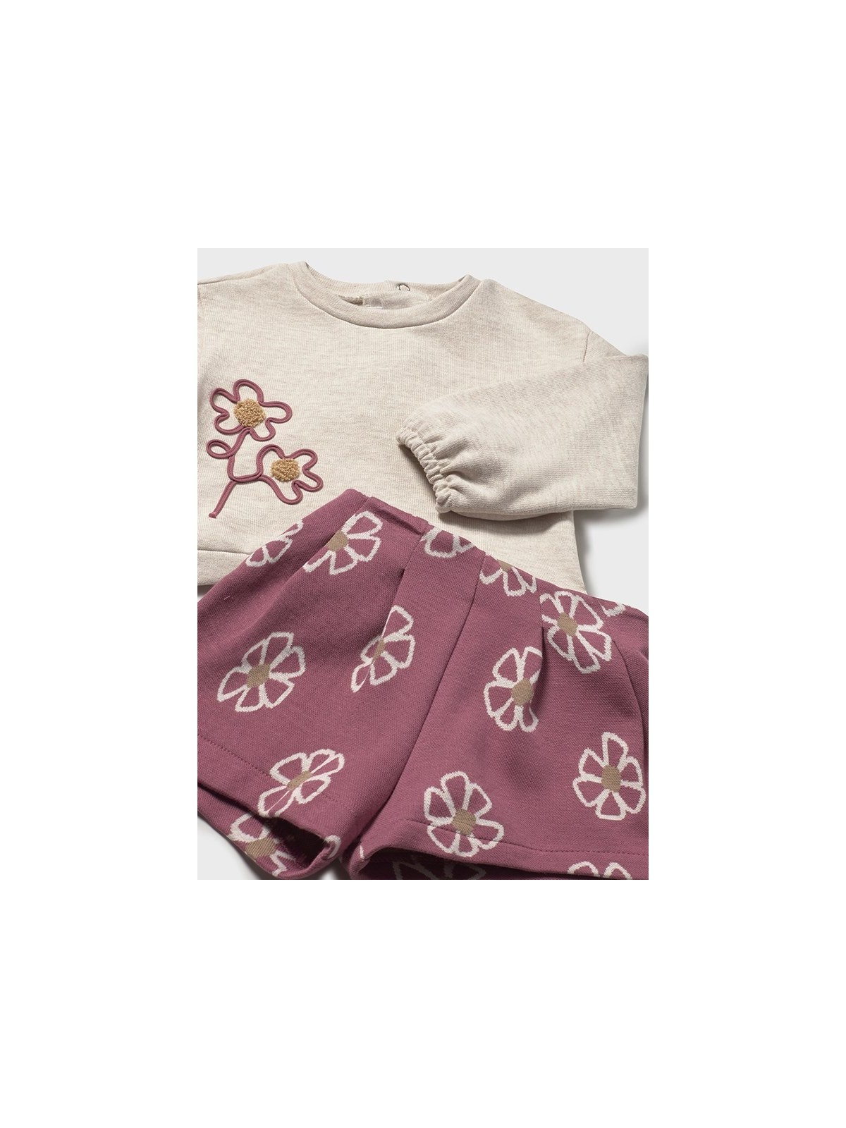 MAYORAL KOMPLET BLUZA SPODENKI KWIATY  2262/49