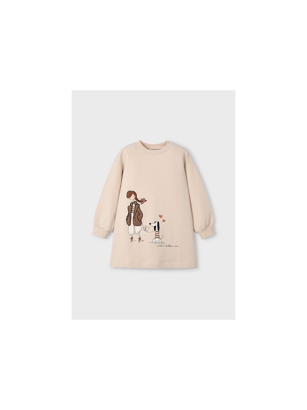 MAYORAL SUKIENKA BLUZA TUNIKA BRĄZ BEZ BEŻ 4929 /68