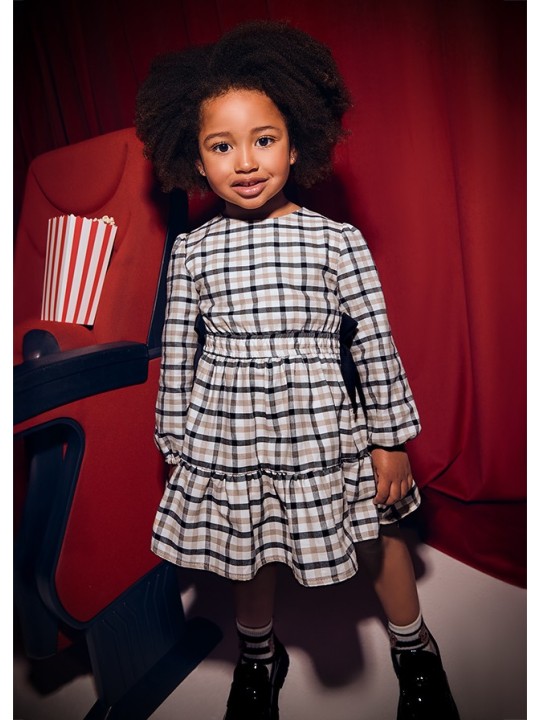 MAYORAL SUKIENKA KRATKA KOKARDY BEŻ CZARNY 4915 /19