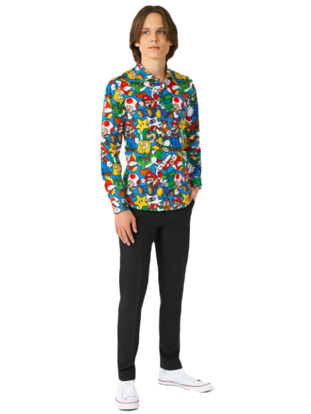 OPPOSUITS KOSZULA KOLOROWA SUPER MARIO TATA SYN OSSB-1005-US
