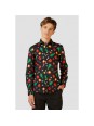 OPPOSUITS KOSZULA KOLOROWA ŚWIĘTA CHRISTMAS ICONS BLACK TATA SYN OSSB-0004-US