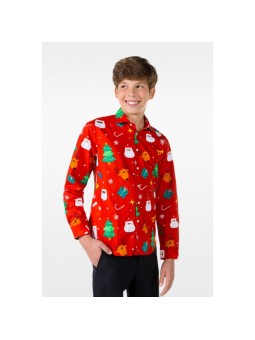 OPPOSUITS KOSZULA KOLOROWA ŚWIĘTA FESTIVITY RED TATA SYN OSSB-1011-US