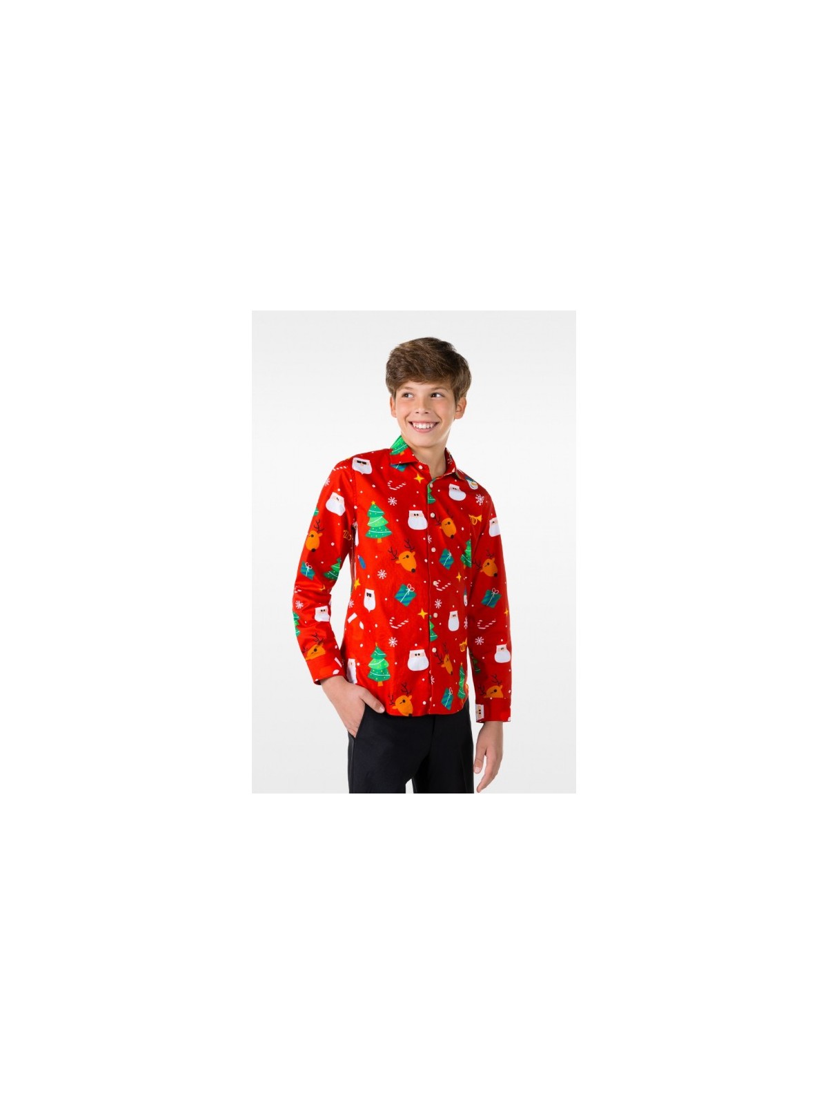 OPPOSUITS KOSZULA KOLOROWA ŚWIĘTA FESTIVITY RED TATA SYN OSSB-1011-US