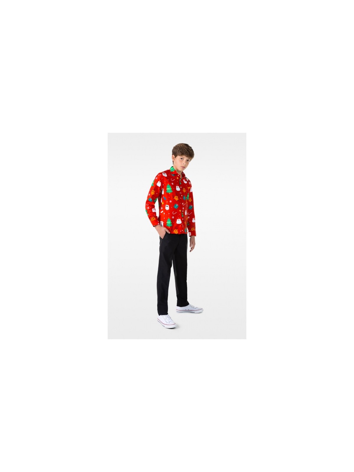 OPPOSUITS KOSZULA KOLOROWA ŚWIĘTA FESTIVITY RED TATA SYN OSSB-1011-US