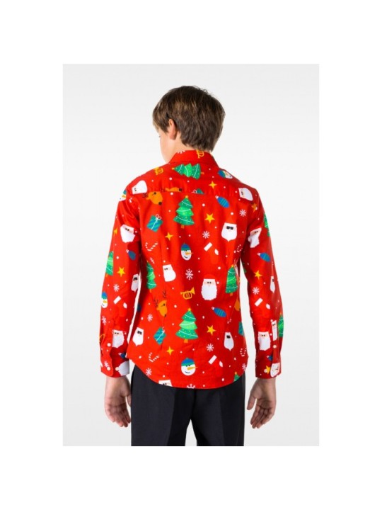 OPPOSUITS KOSZULA KOLOROWA ŚWIĘTA FESTIVITY RED TATA SYN OSSB-1011-US