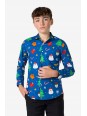 OPPOSUITS KOSZULA KOLOROWA ŚWIĘTA FESTIVITY BLUE TATA SYN OSSB-1009-US