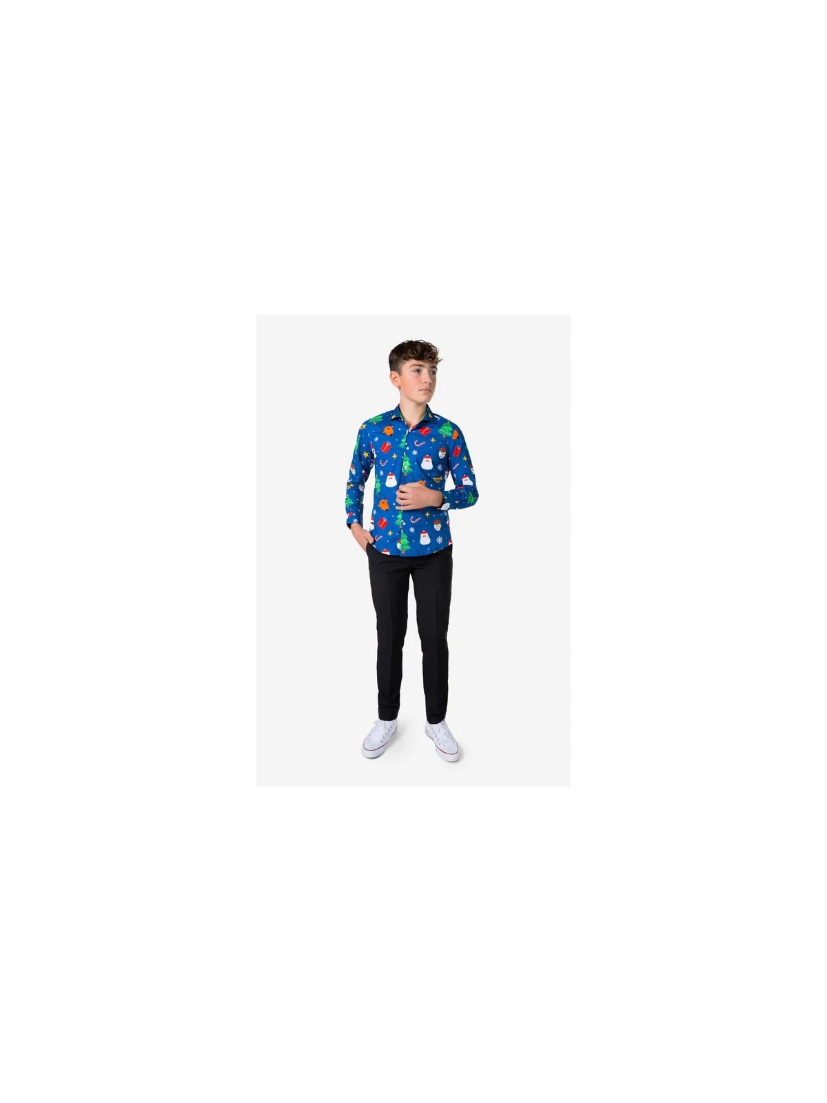 OPPOSUITS KOSZULA KOLOROWA ŚWIĘTA FESTIVITY BLUE TATA SYN OSSB-1009-US
