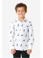 OPPOSUITS KOSZULA BIAŁA IKONY ŚWIĄTECZNE PINGWINY OSST-0005-US