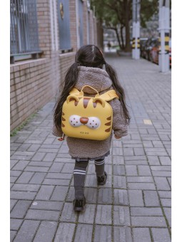 ZOYZOII PLECAK  DLA DZIECKA  ŻÓŁTO BRĄZOWY TYGRYS VITALLY TYGRYS1