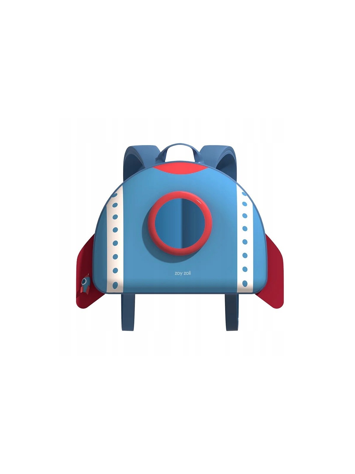 ZOYZOII PLECAK KOSMICZNY DLA CHŁOPCA I DZIEWCZYNKI NIEBIESKO CZEROWONA RAKIETA RAKIETA1