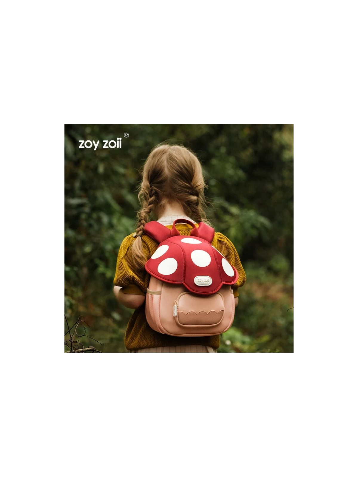 ZOYZOII PLECAK PRZEDSZKOLAKA KOLOROWY  MUCHOMOR  GRZYBEK1