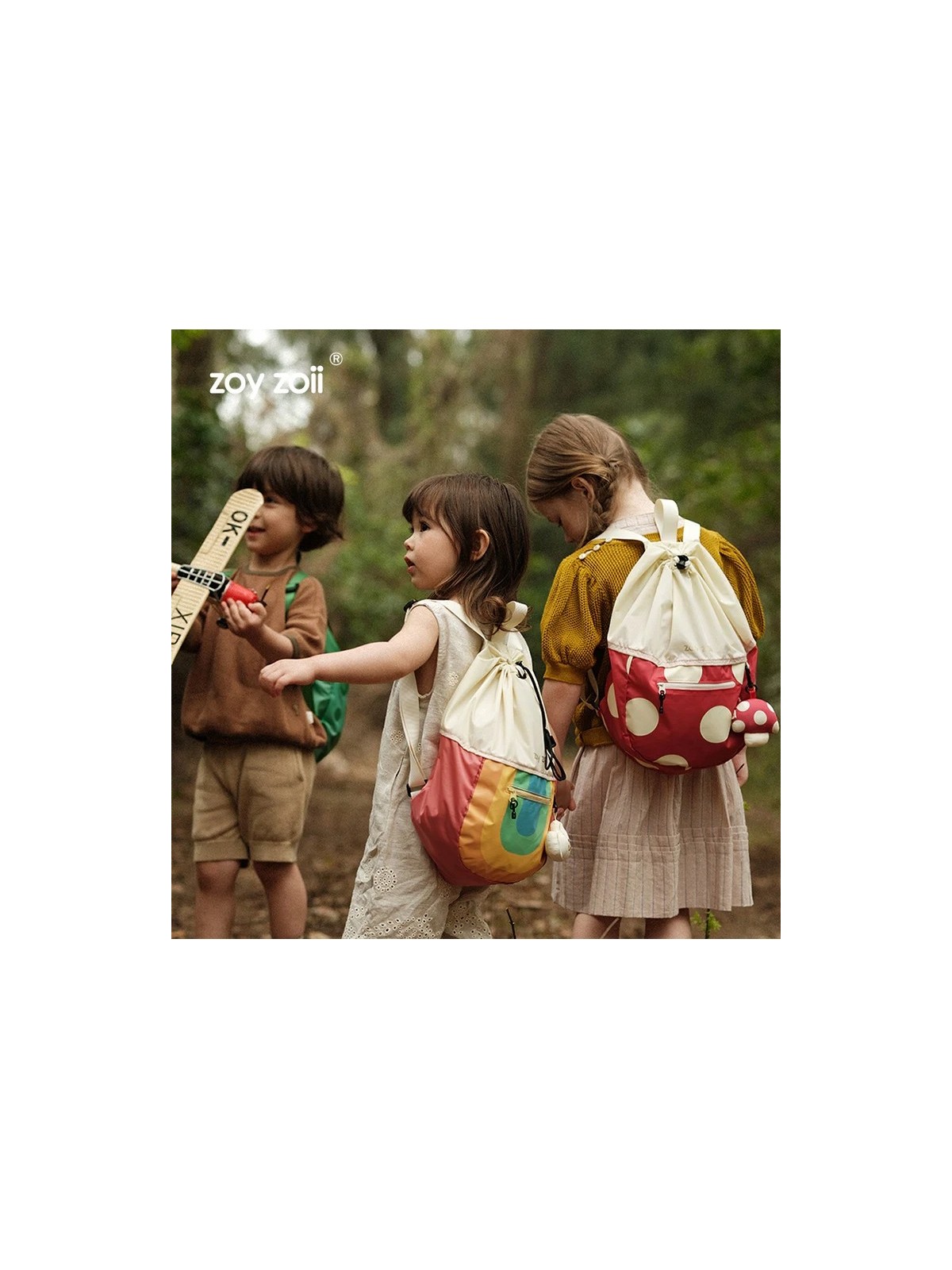 ZOYZOII  WOREK PLECAK KOLOROWY DLA DZIECKA MUCHOMOR WOREK1