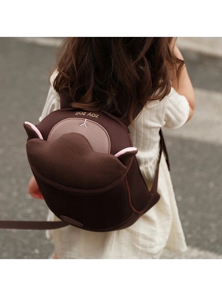 ZOYZOII PLECAK SMYCZ DLA DZIECKA  BRĄZ ZWIERZAK OWIECZKA2