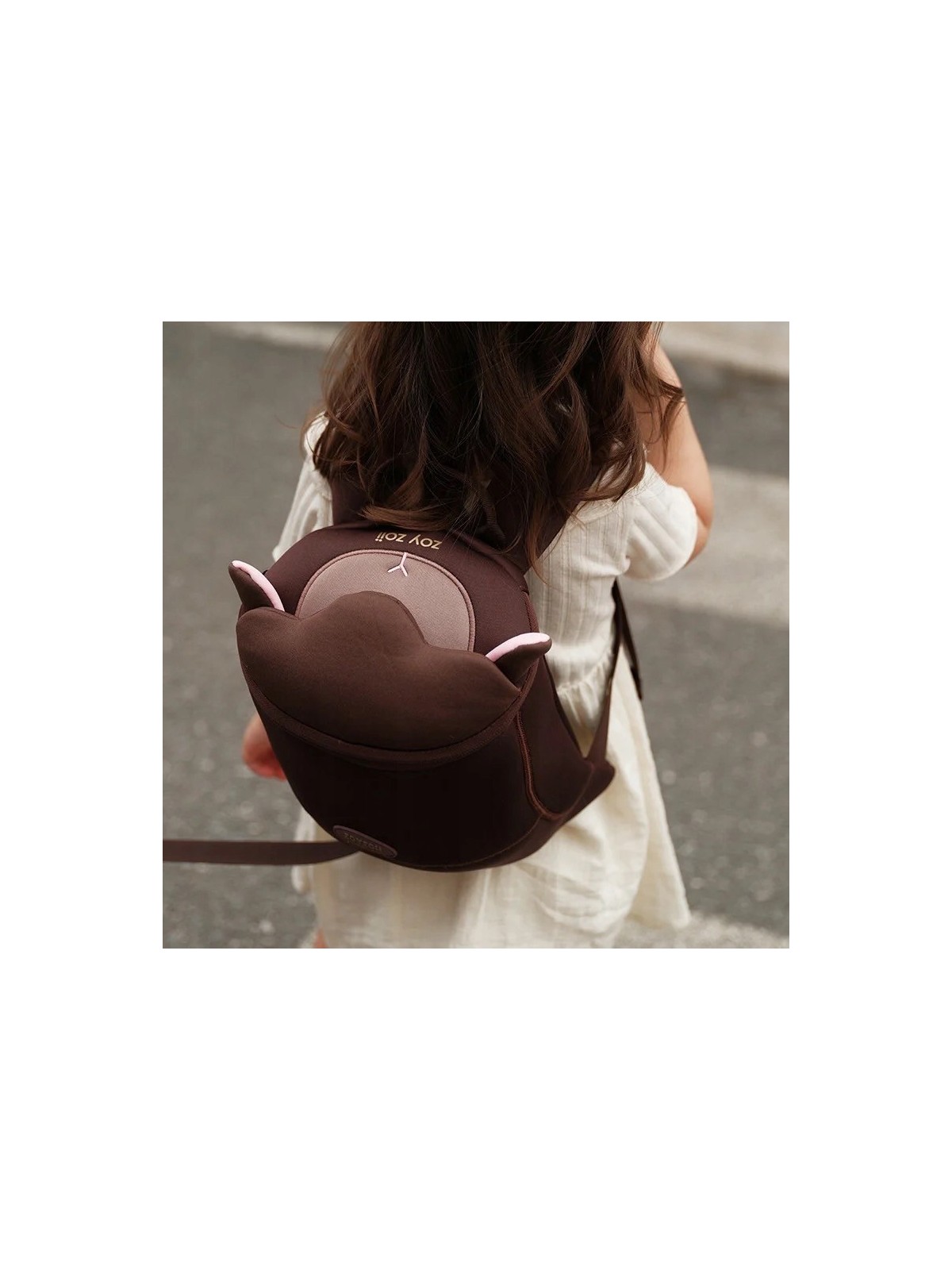 ZOYZOII PLECAK SMYCZ  BRĄZ ZWIERZAK OWIECZKA2