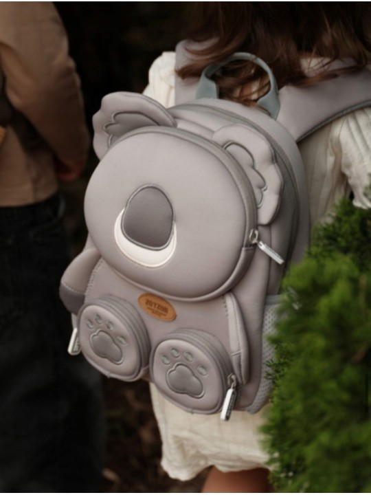 ZOYZOII PLECAK PRZEDSZKOLKA KOALA DLA DZIECKA  SZARY ZWIERZAK KOALA1