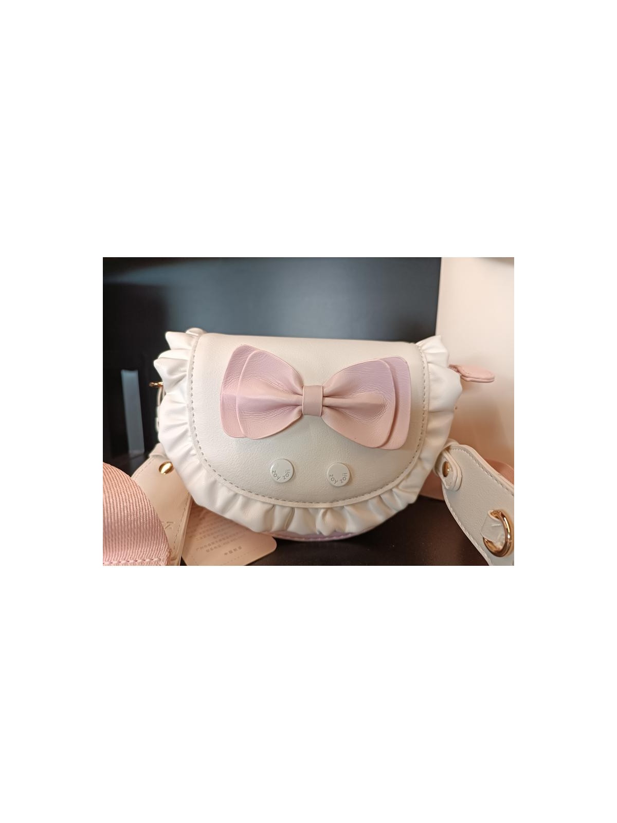 ZOYZOII TOREBKA DLA DZIEWCZYNKI RÓŻ KOKARDA1