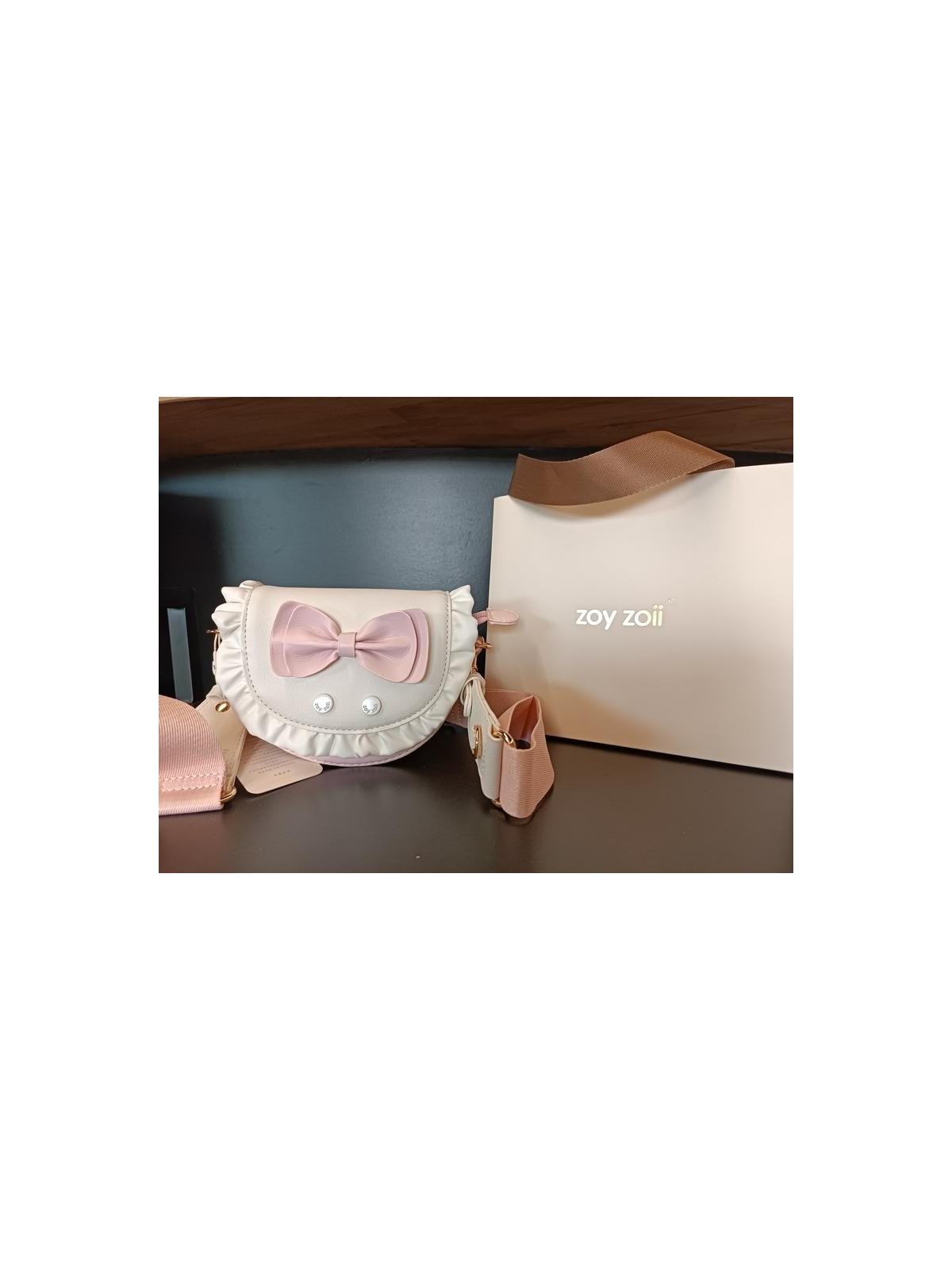 ZOYZOII TOREBKA DLA DZIEWCZYNKI RÓŻ KOKARDA1