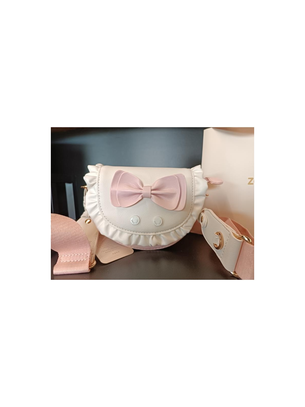 ZOYZOII TOREBKA DLA DZIEWCZYNKI RÓŻ KOKARDA1
