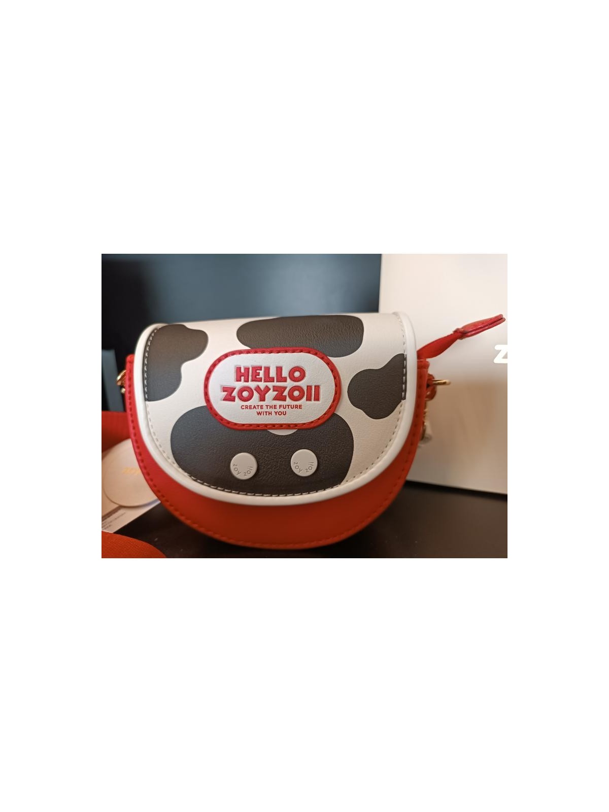 ZOYZOII TOREBKA DLA DZIECKA CZERWONA CZARNA KRÓWKA1